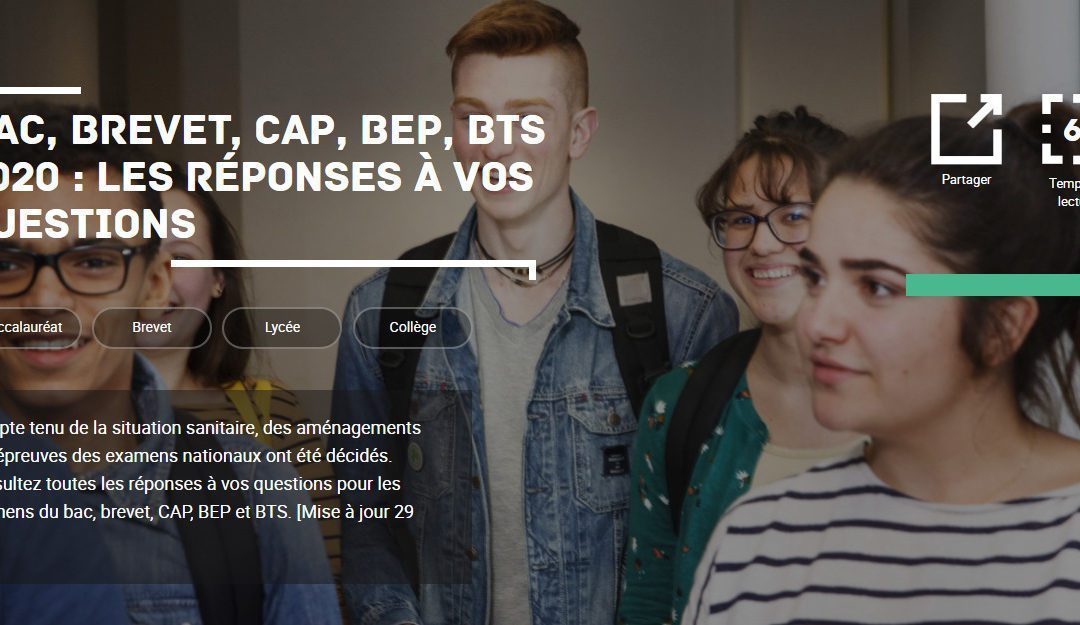 Les réponses à vos questions concernant le BAC 2020